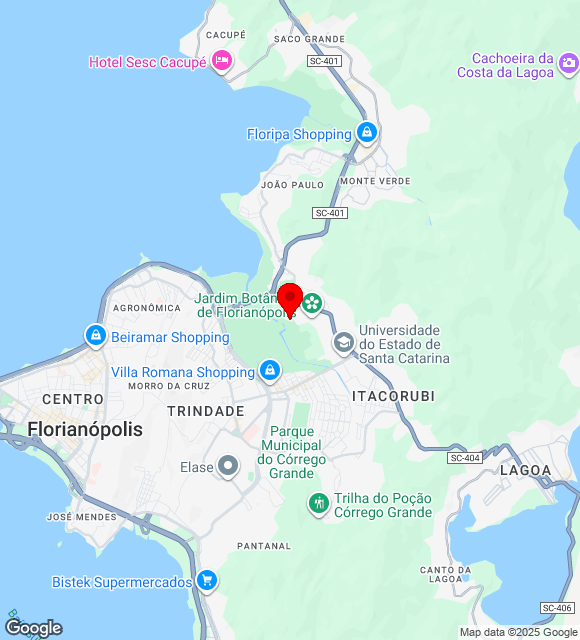 Mapa da localização