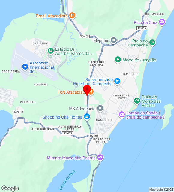 Mapa da localização
