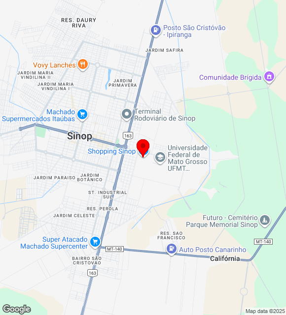 Mapa da localização