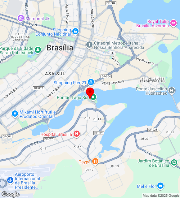 Mapa da localização