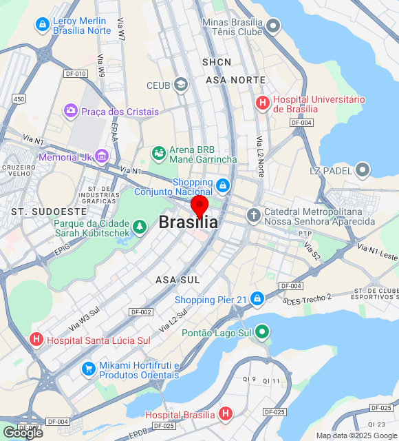 Mapa da localização