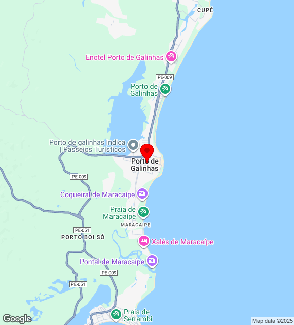Mapa da localização