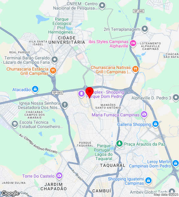Mapa da localização