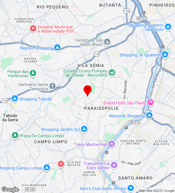 Mapa da localização
