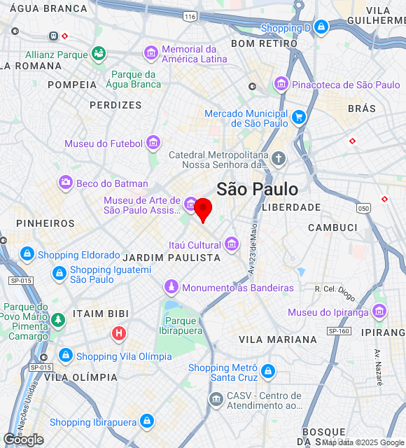 Mapa da localização