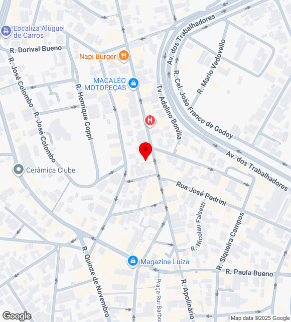 Mapa da localização