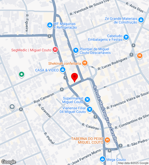 Mapa da localização