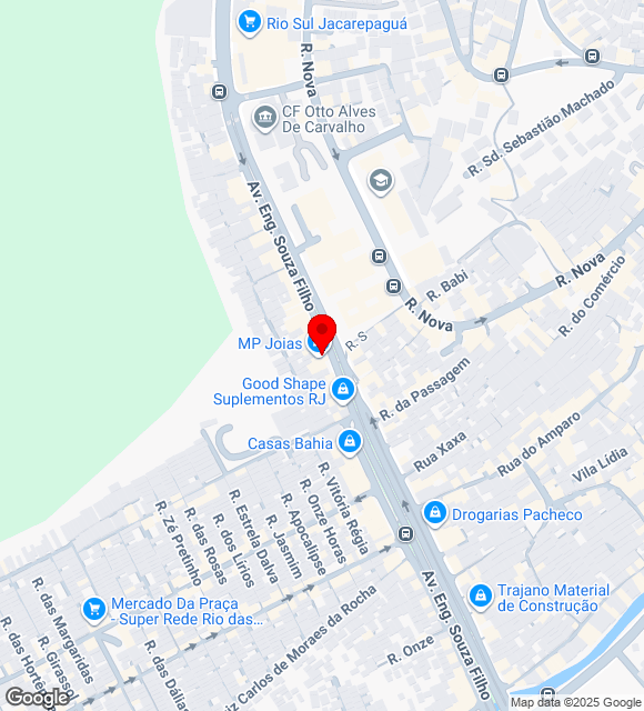 Mapa da localização