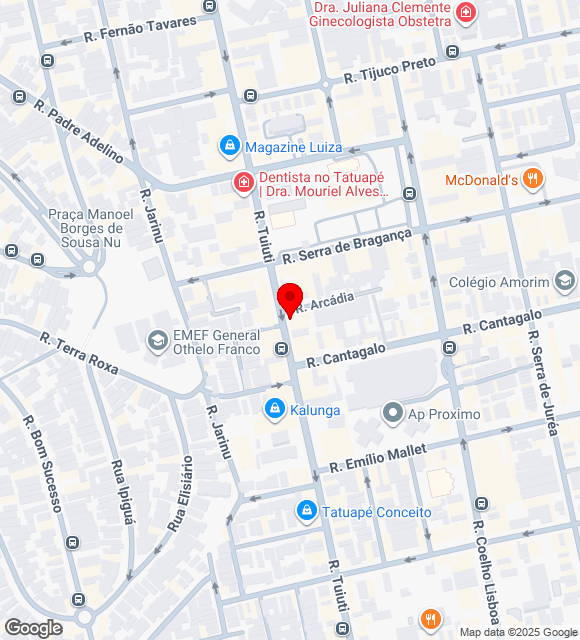 Mapa da localização