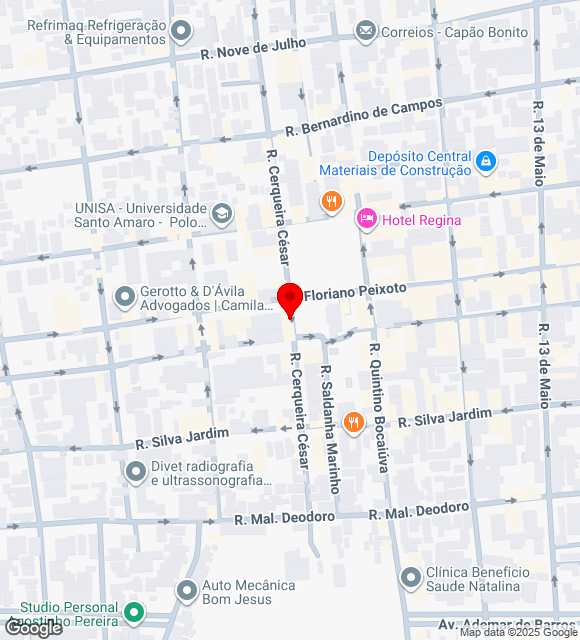 Mapa da localização