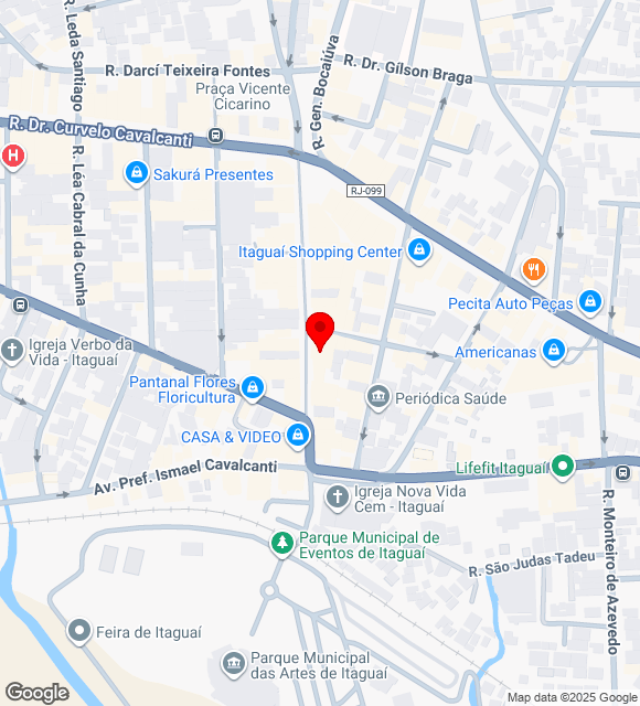 Mapa da localização