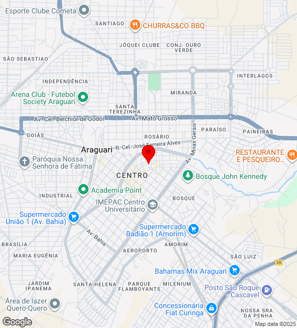 Mapa da localização