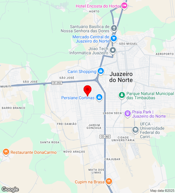 Mapa da localização