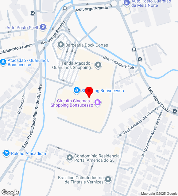 Mapa da localização