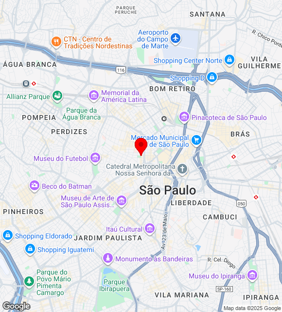 Mapa da localização