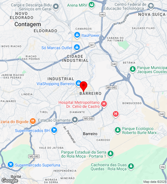 Mapa da localização