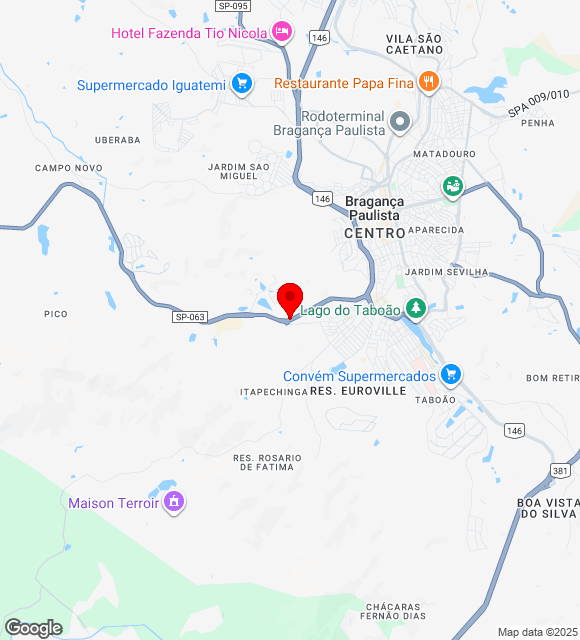 Mapa da localização