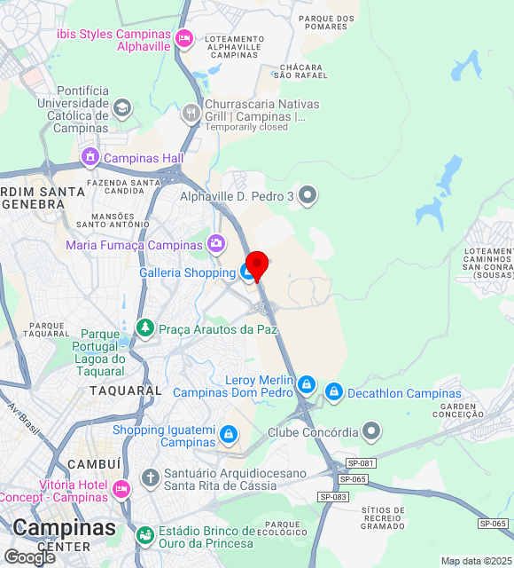 Mapa da localização