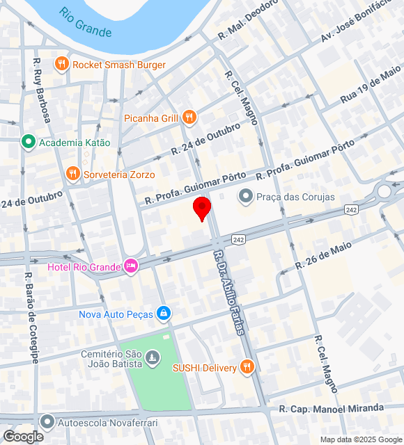 Mapa da localização