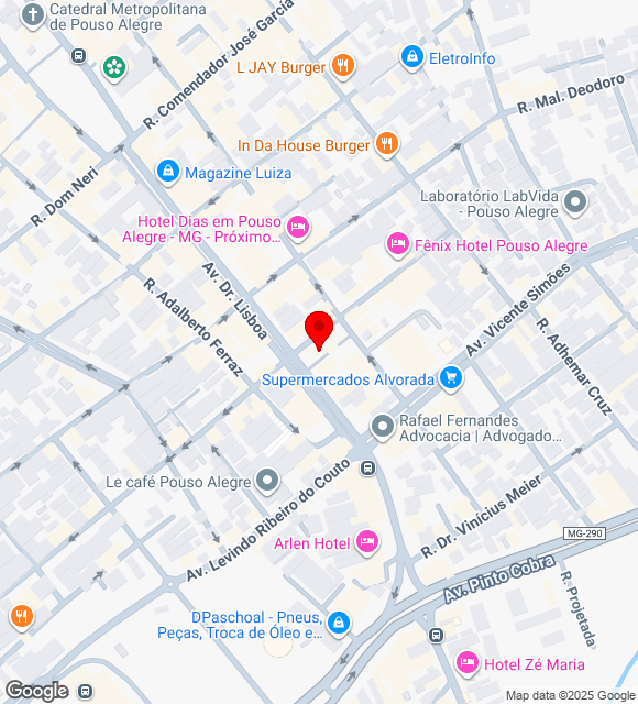 Mapa da localização