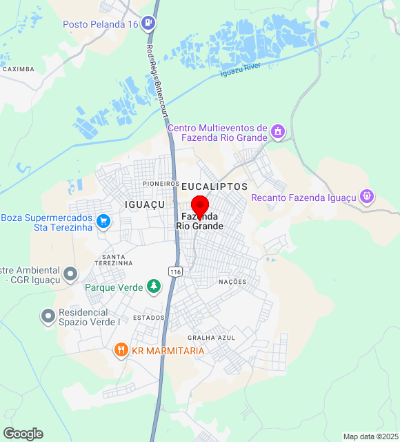 Mapa da localização