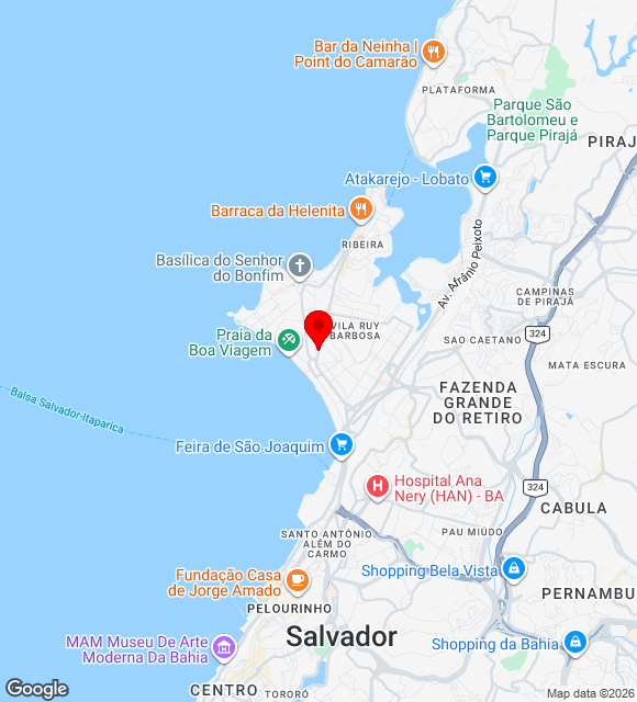 Mapa da localização