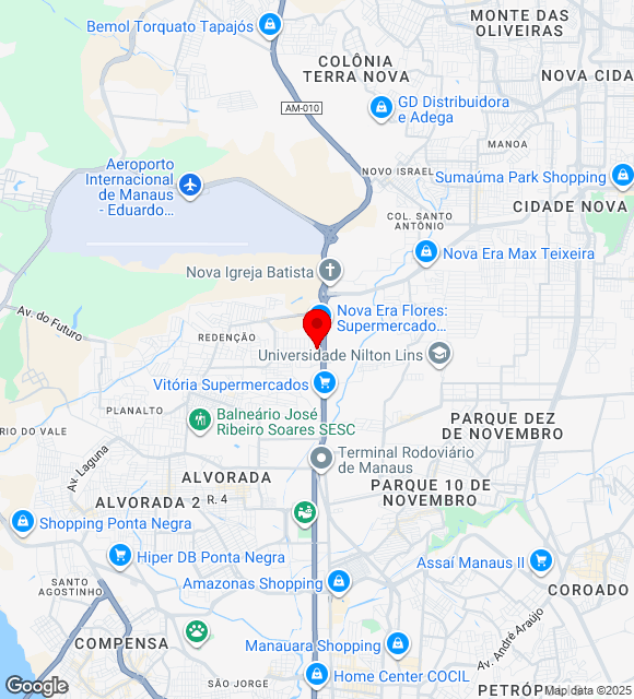 Mapa da localização