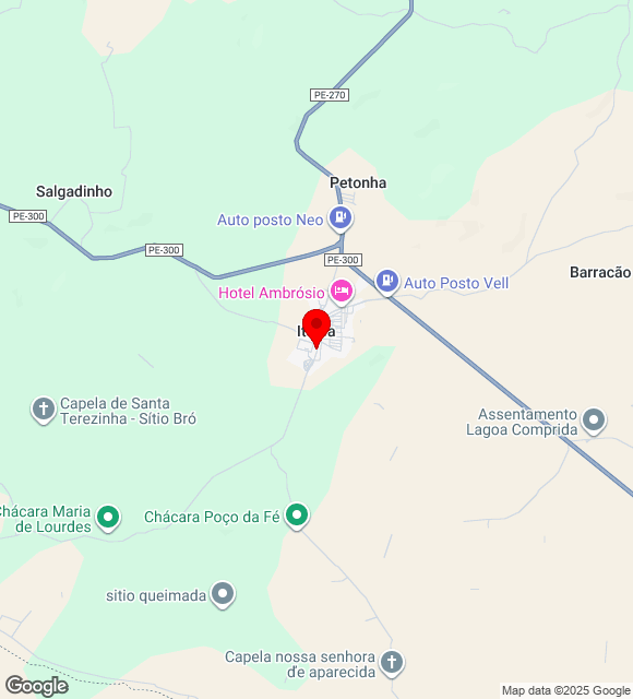 Mapa da localização