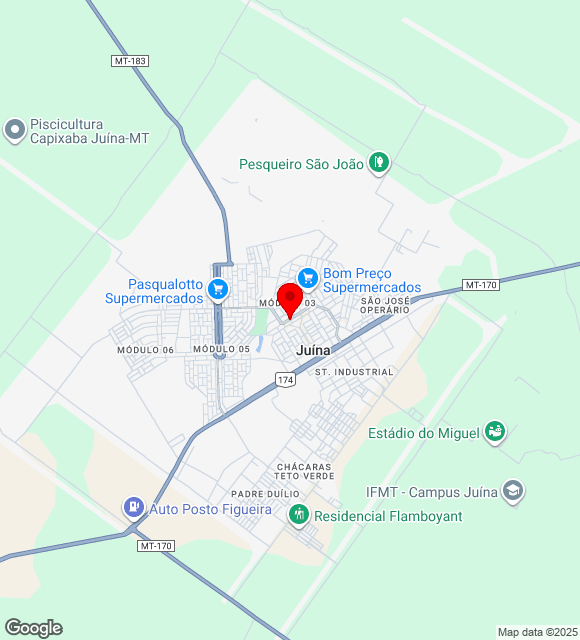 Mapa da localização