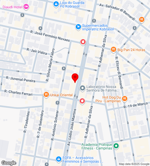 Mapa da localização