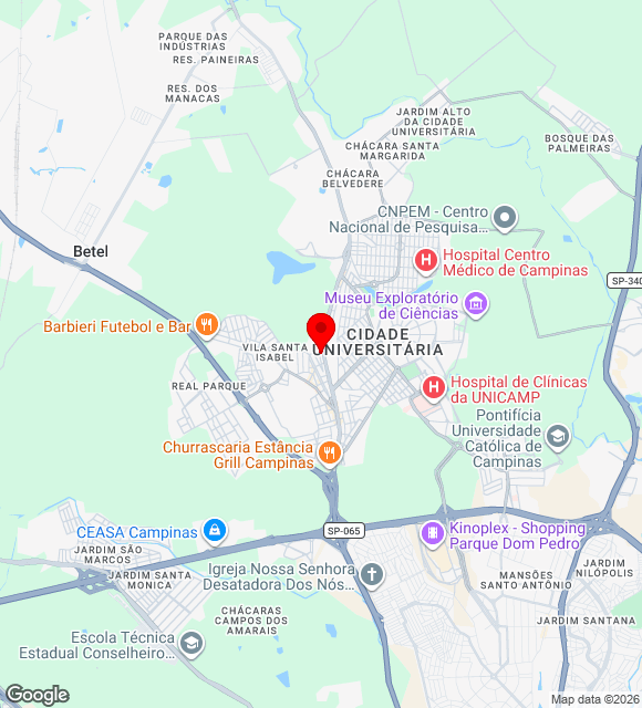 Mapa da localização
