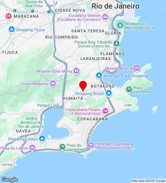 Mapa da localização