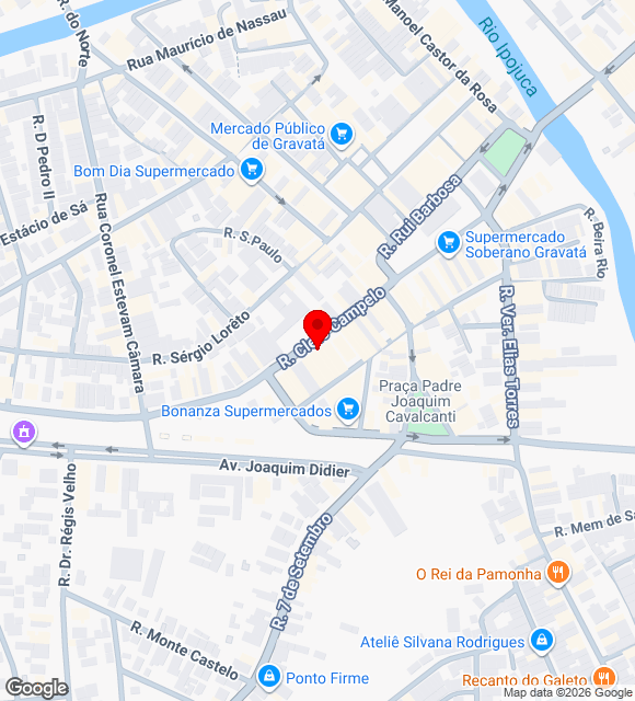 Mapa da localização