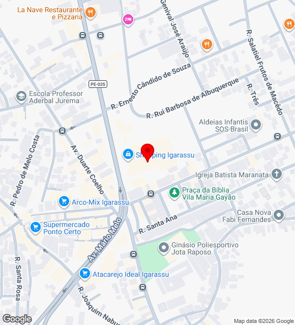 Mapa da localização