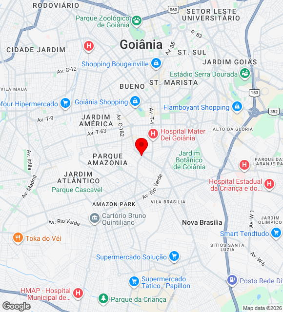Mapa da localização
