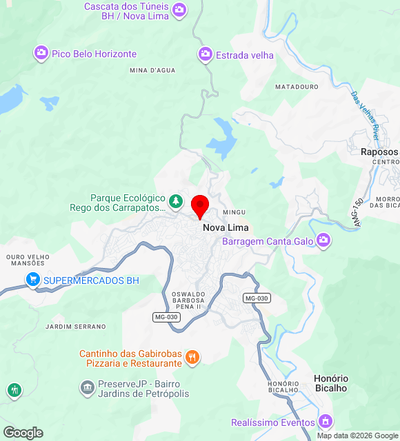 Mapa da localização