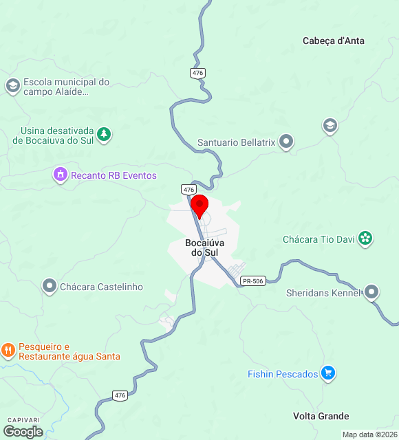 Mapa da localização