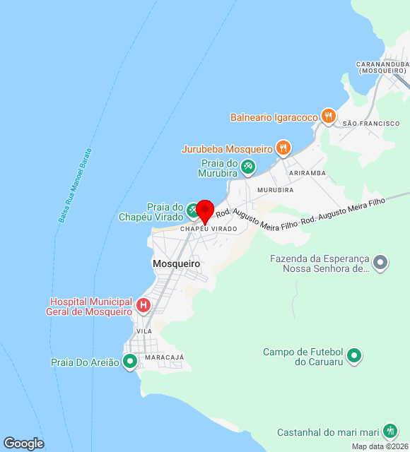 Mapa da localização