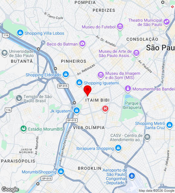 Mapa da localização