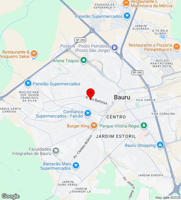 Mapa da localização