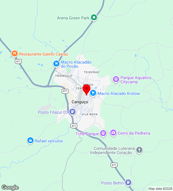 Mapa da localização