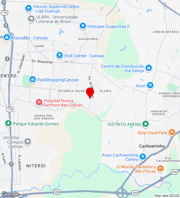Mapa da localização