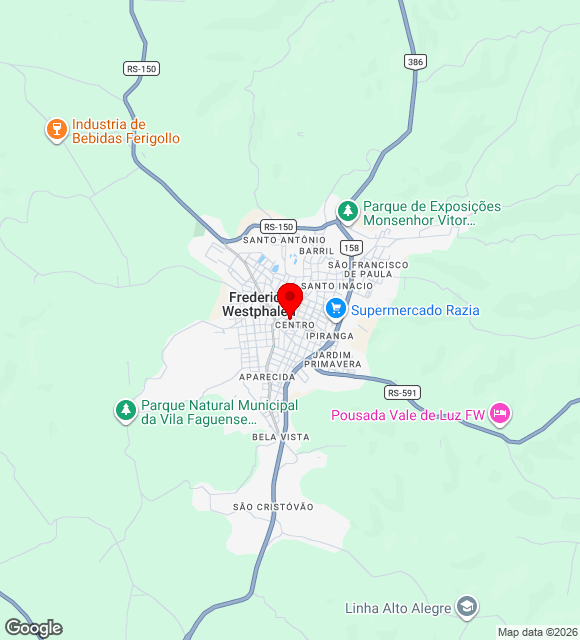 Mapa da localização