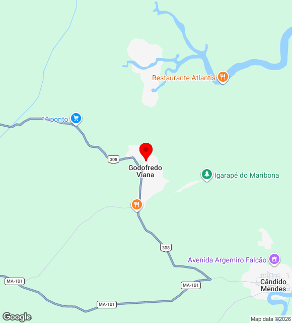 Mapa da localização