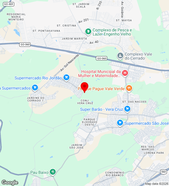 Mapa da localização