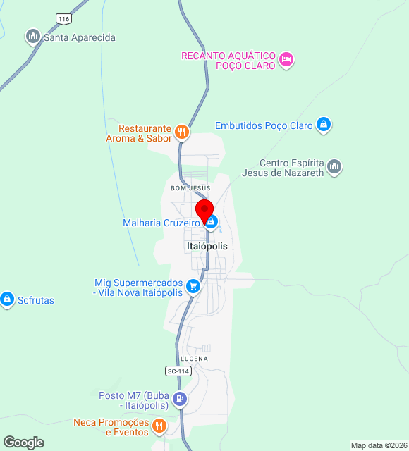 Mapa da localização