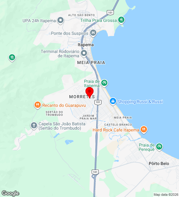 Mapa da localização
