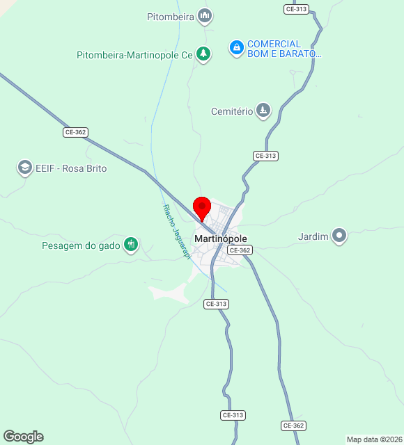 Mapa da localização