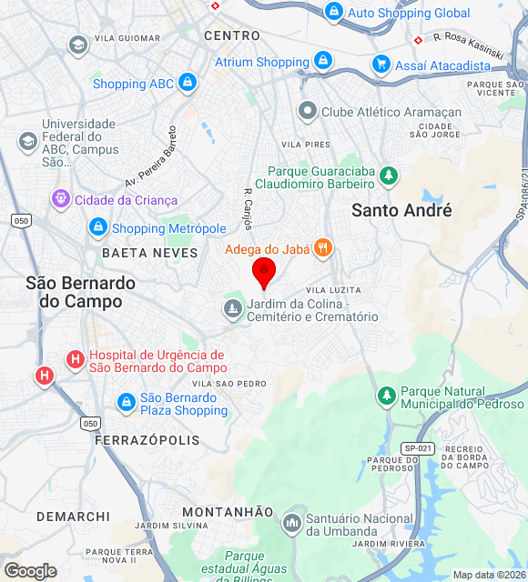 Mapa da localização