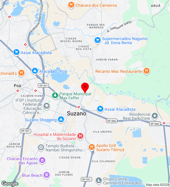 Mapa da localização